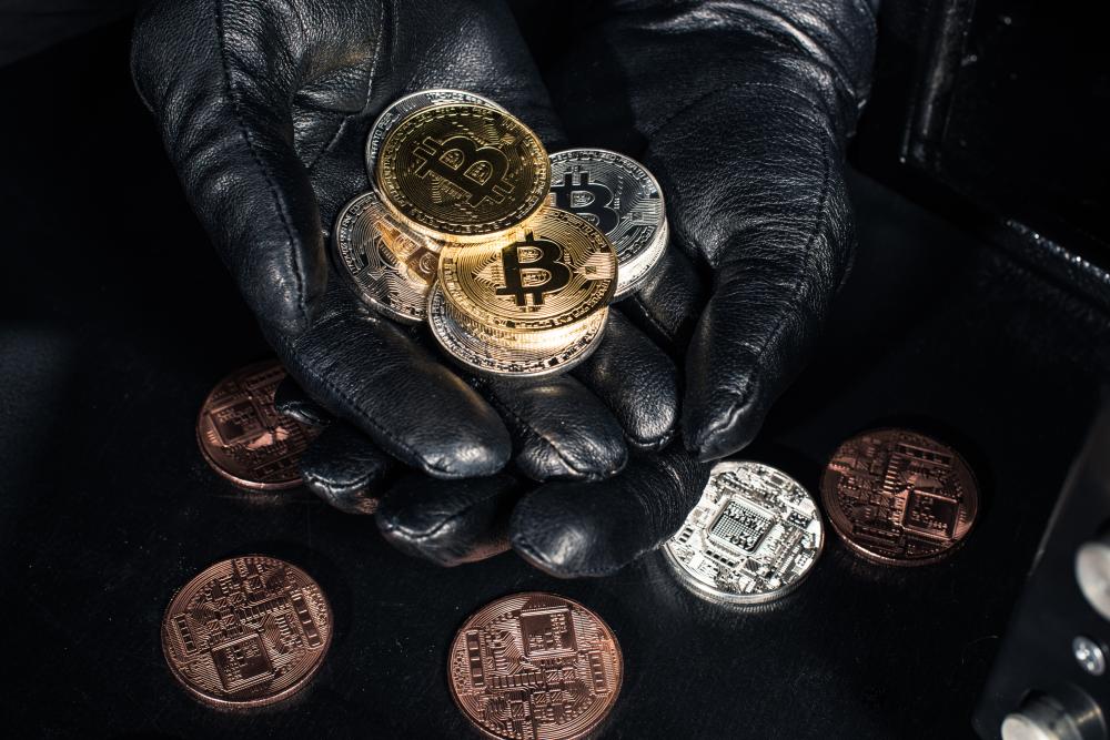 Bitcoin being handled by malicious actors